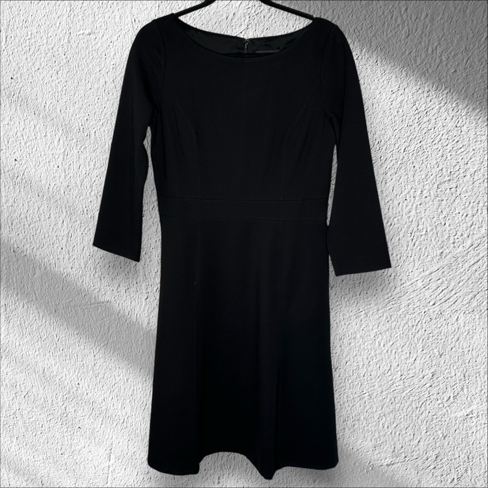 J. Crew Size 8 Fit and flare sheath dress in stretch ponte Modest Classic Preppy